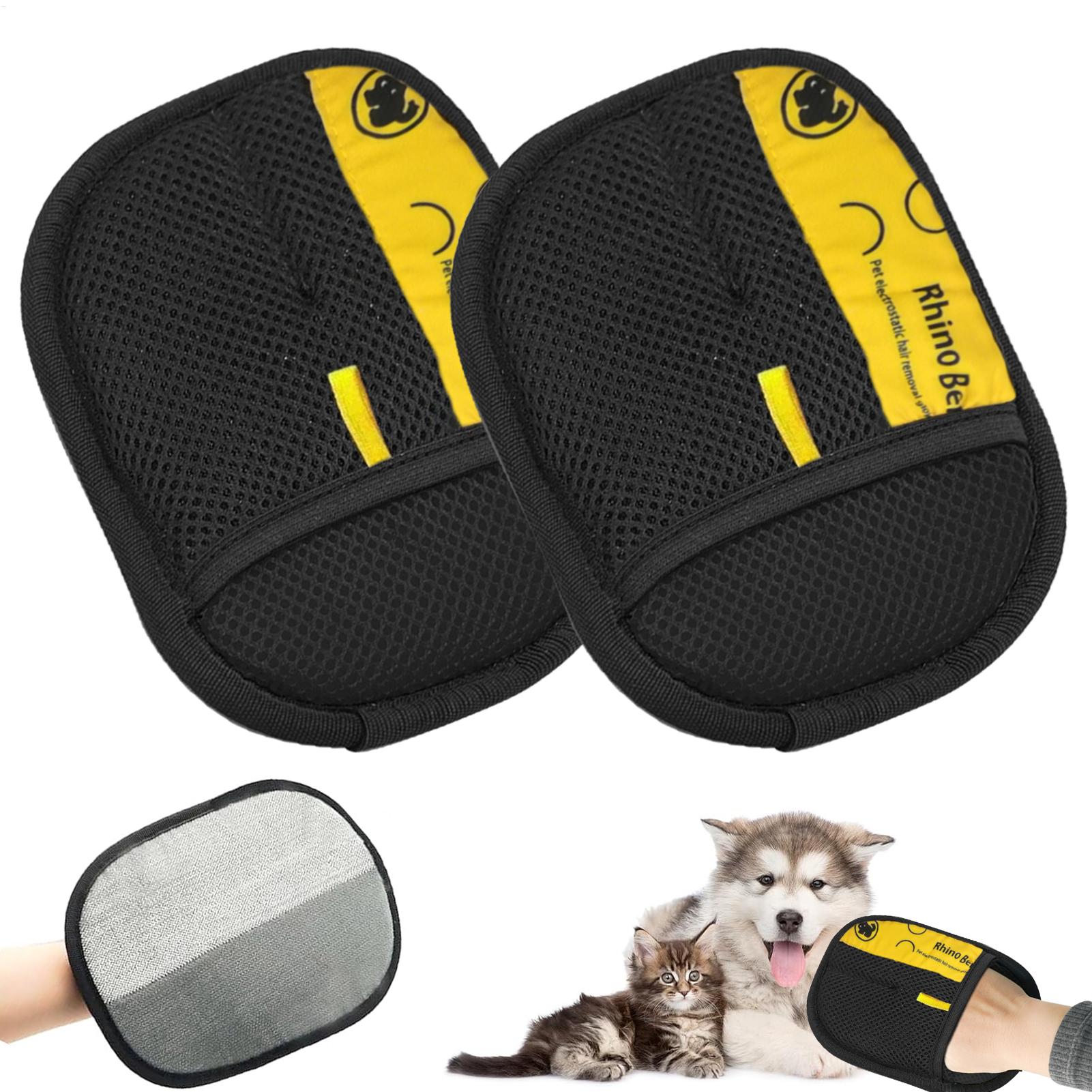 Pet Hair Remover Brush - 2 szt. Rękawice do pielęgnacji kota,