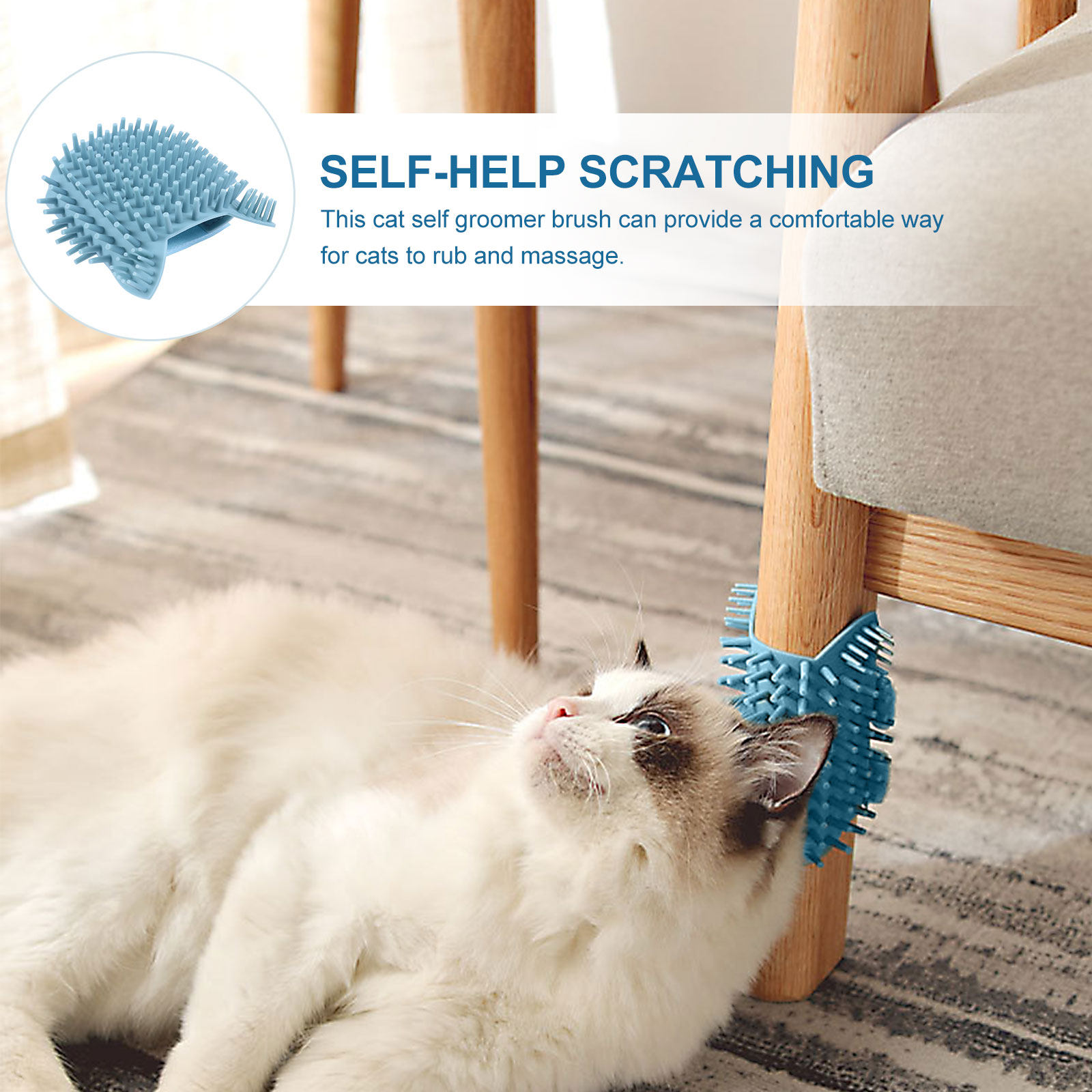 Pet Hair Remover Brush - Szczotka do pielęgnacji kotów montowana na