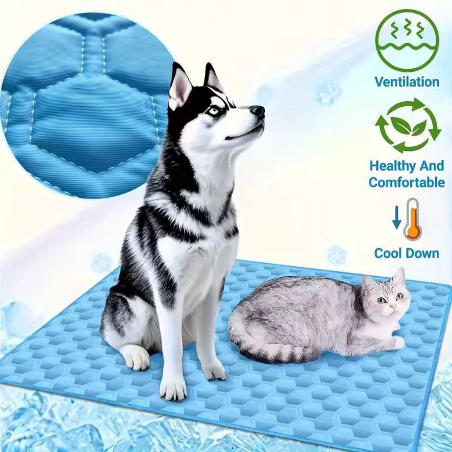 Pet Supplies Self Wash - Letnia mata chłodząca dla zwierząt, oddychająca