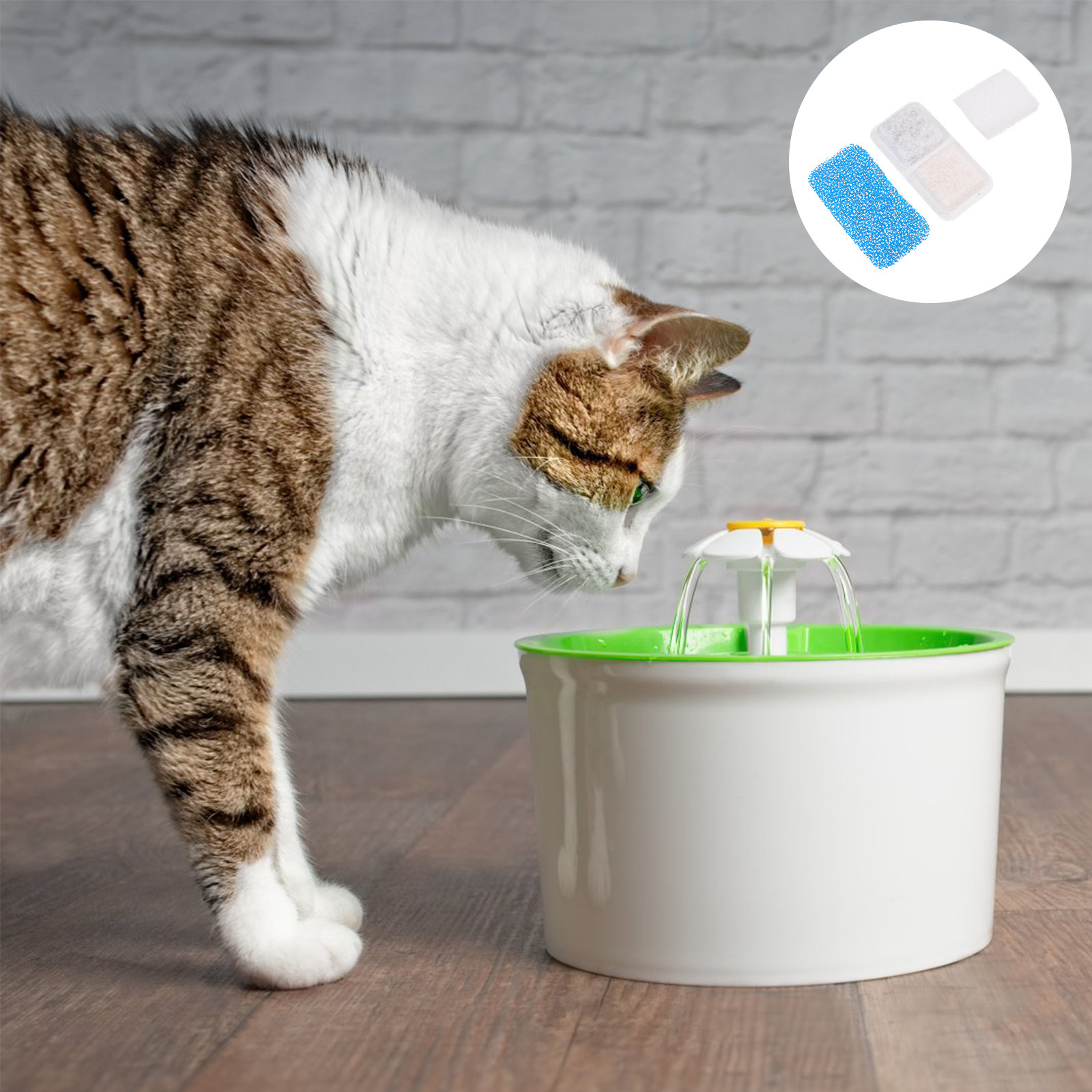 Cat Water Fountain Filter - 24 szt. Wymienne filtry do fontanny