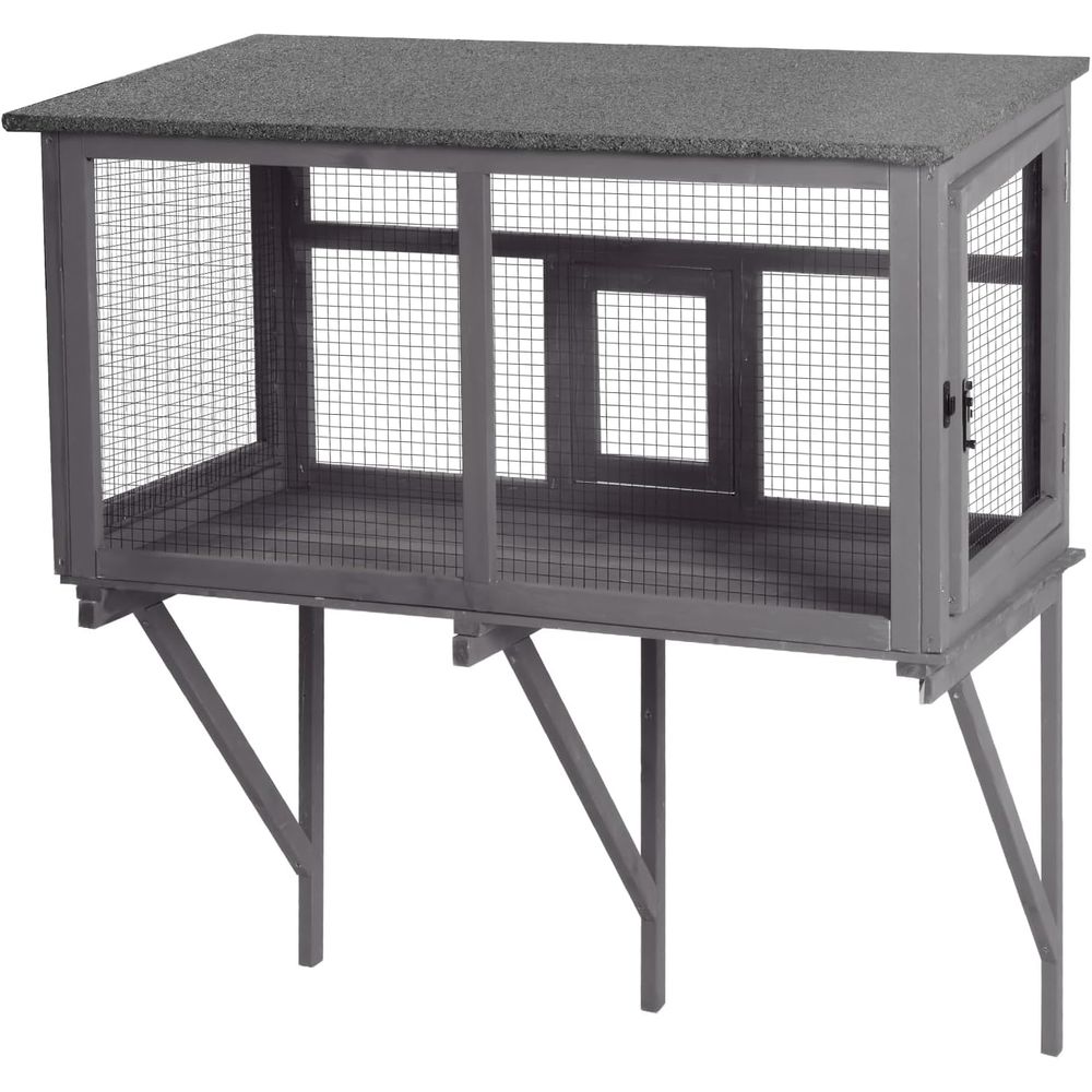 Cat Window Perch - Zewnętrzna klatka dla kota z odpornym