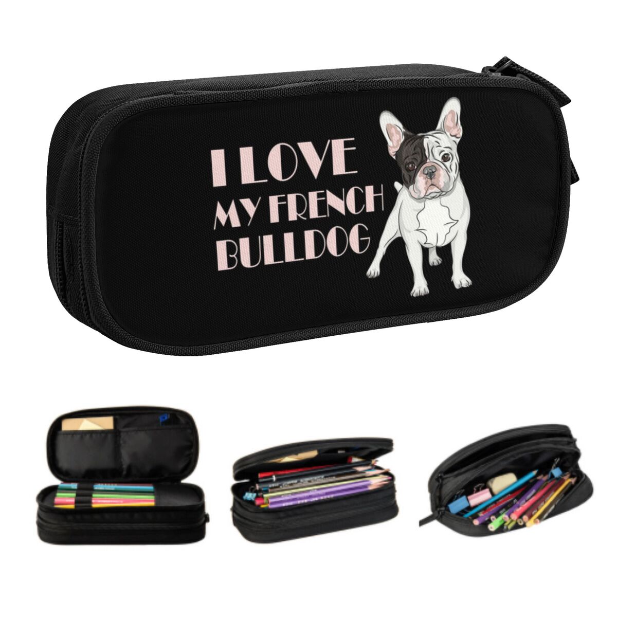 Pet X Supplies & Tack Howell - Piórnik na ołówki z buldogiem francuskim,