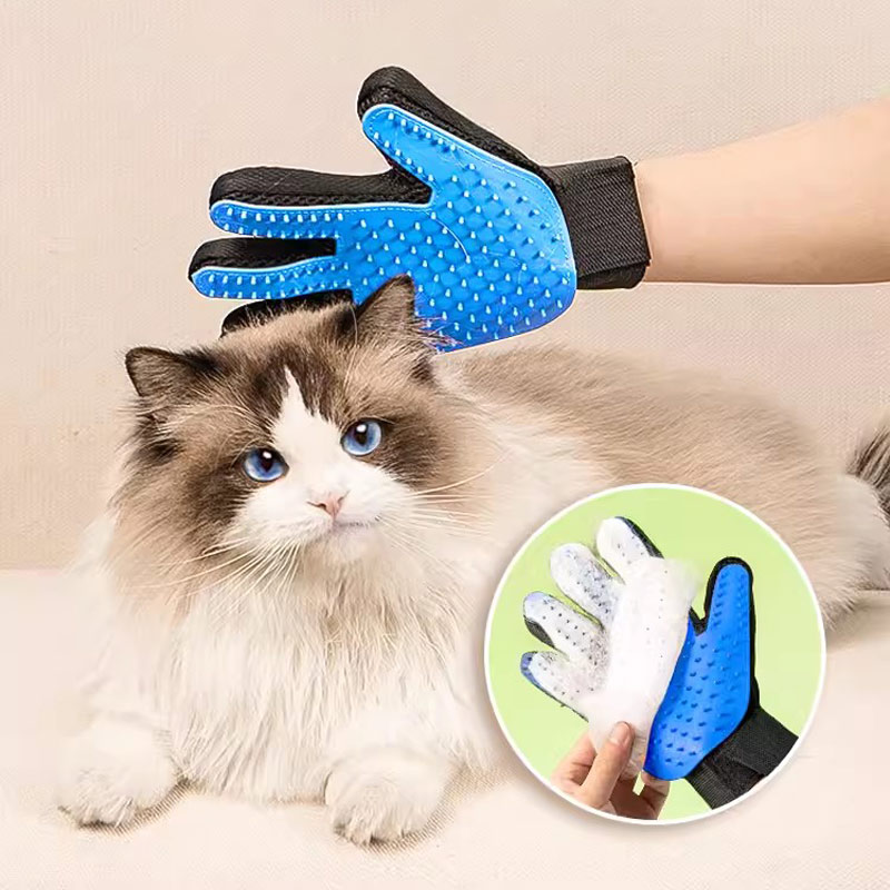 Pet Hair Remover Brush - Rękawiczki do usuwania sierści zwierząt Gumowa
