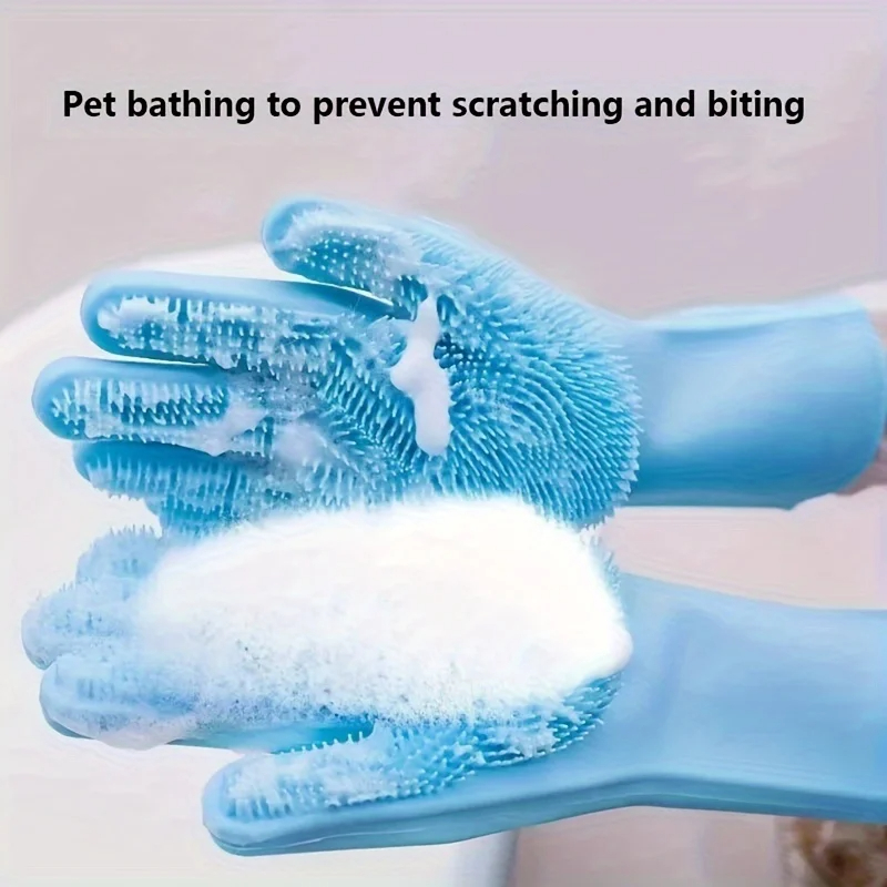 Pet Hair Remover Brush - Wielofunkcyjne silikonowe rękawice do pielęgnacji zwierząt,