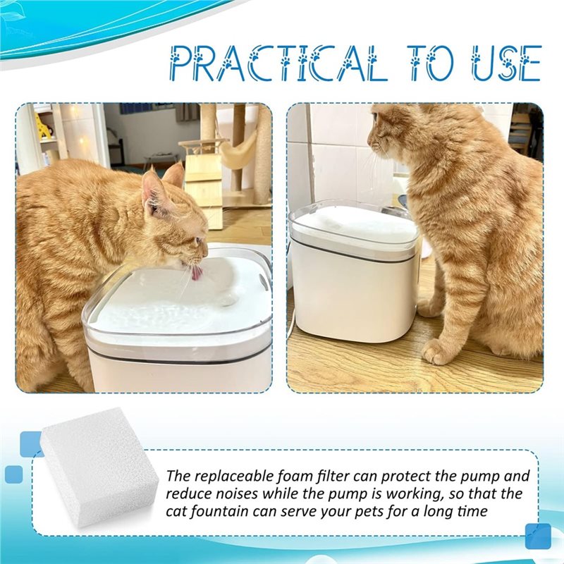 Gąbki do wstępnego filtrowania – Cat Water Fountain Filter recenzja i cena