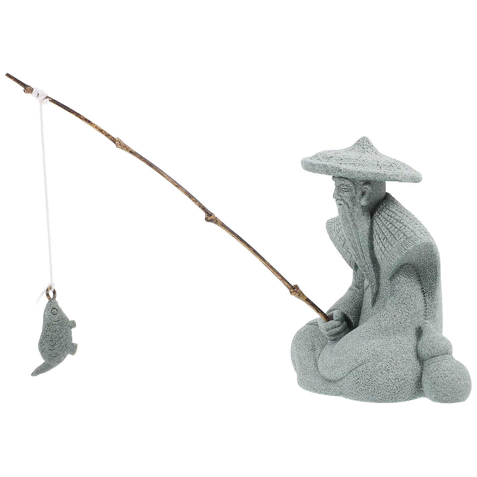 Miniaturowa figurka rybaka z ż – Aquarium Fish Tank recenzja i cena