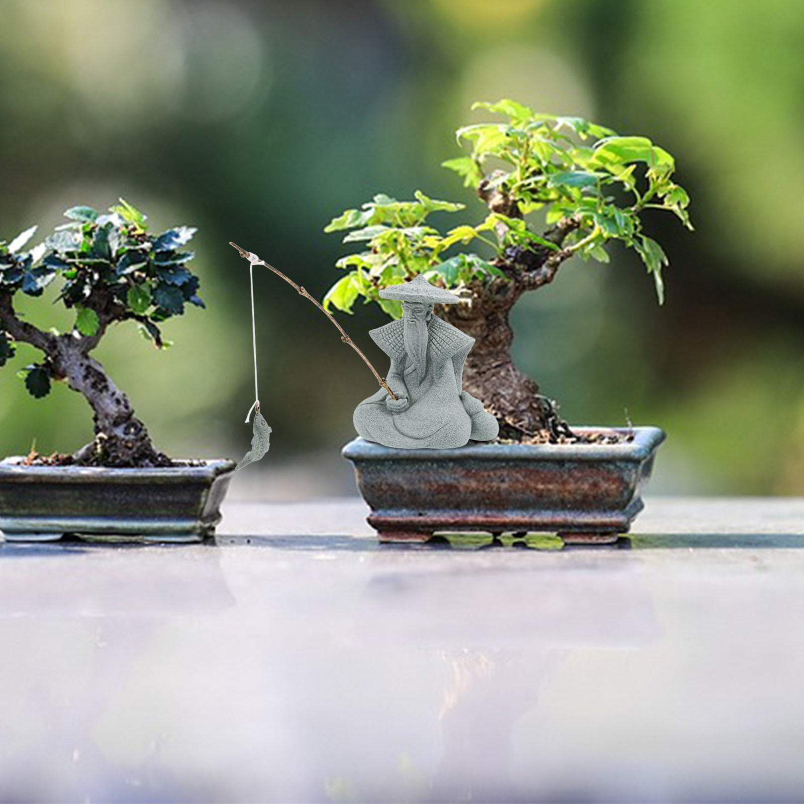 Miniaturowa figurka rybaka z ż – Aquarium Fish Tank recenzja i cena