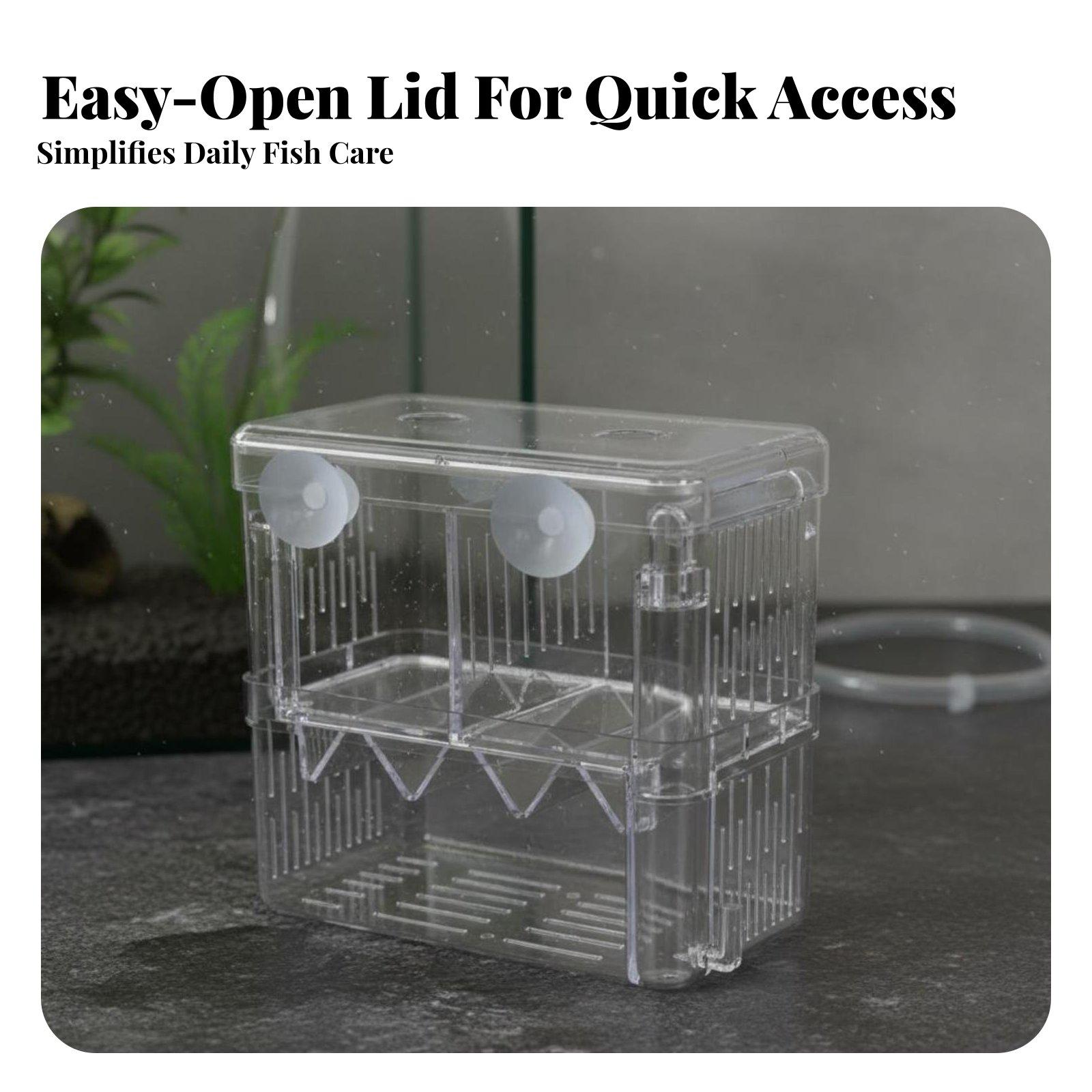 Dwuwarstwowy akwarium hodowlan – Aquarium Fish Tank recenzja i cena