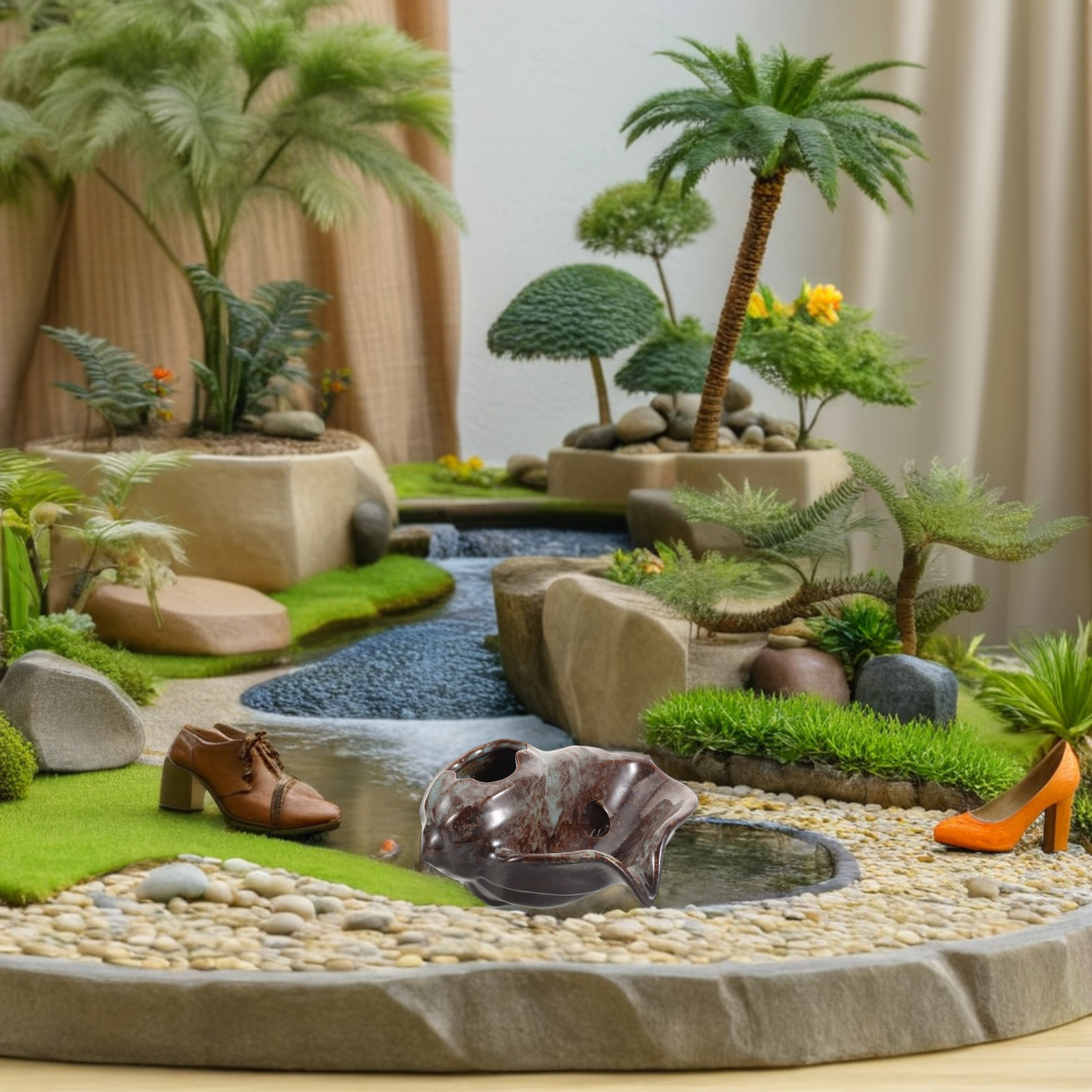 Ceramiczna fontanna w kształci – Aquarium Fish Tank recenzja i cena