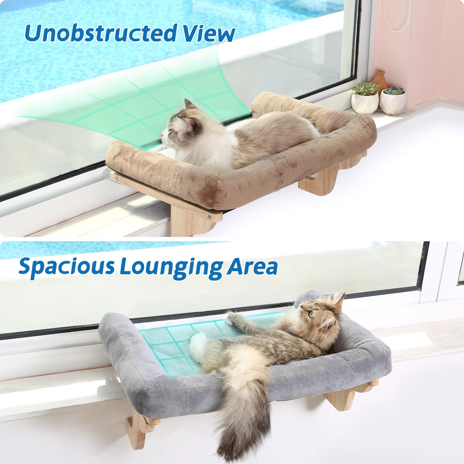 Okrągłe legowisko dla kota na  – Cat Window Perch recenzja i cena