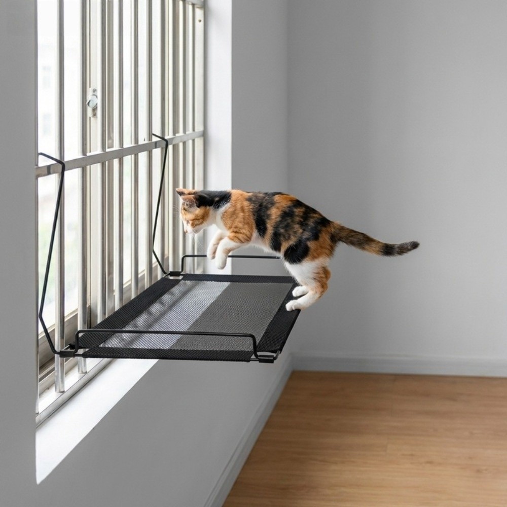 Oddychający hamak dla kota do  – Cat Window Perch recenzja i cena