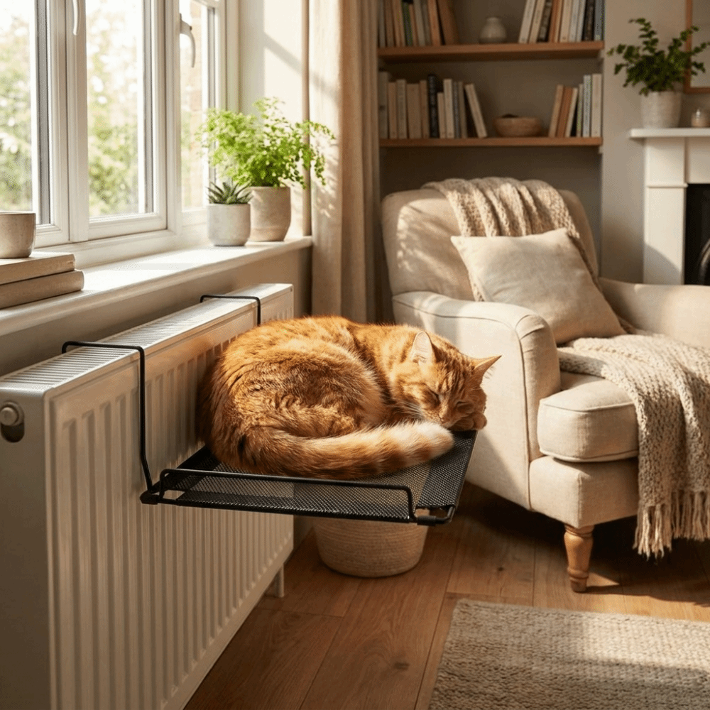 Oddychający hamak dla kota do  – Cat Window Perch recenzja i cena