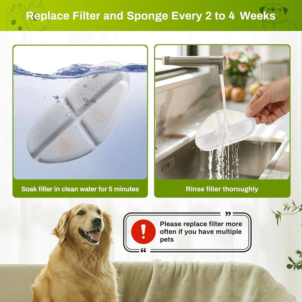 Filtry FSLH i gąbki do pomp do – Cat Water Fountain Filter recenzja i cena